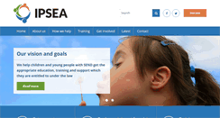 Desktop Screenshot of ipsea.org.uk